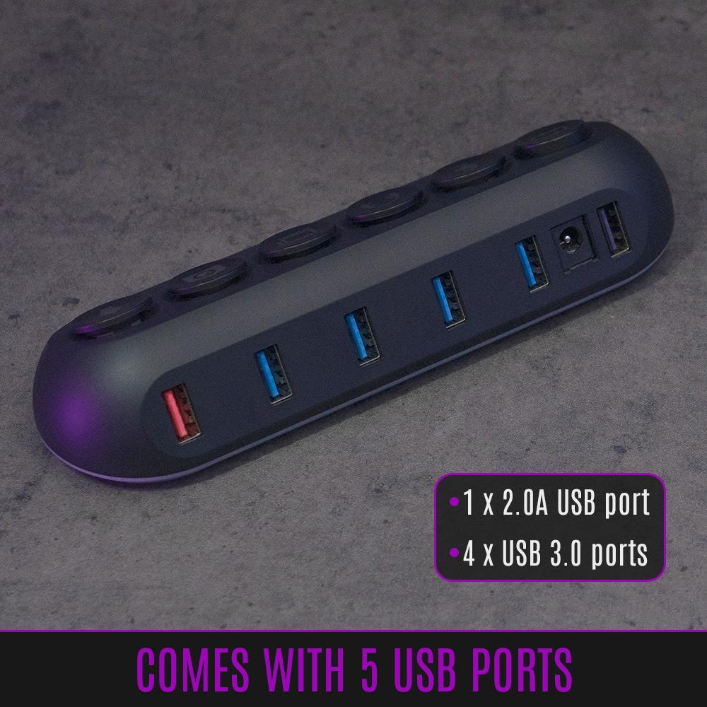 streamplify-hub-deck-5-usb-hub-mit-rgb-und-schalter image 6