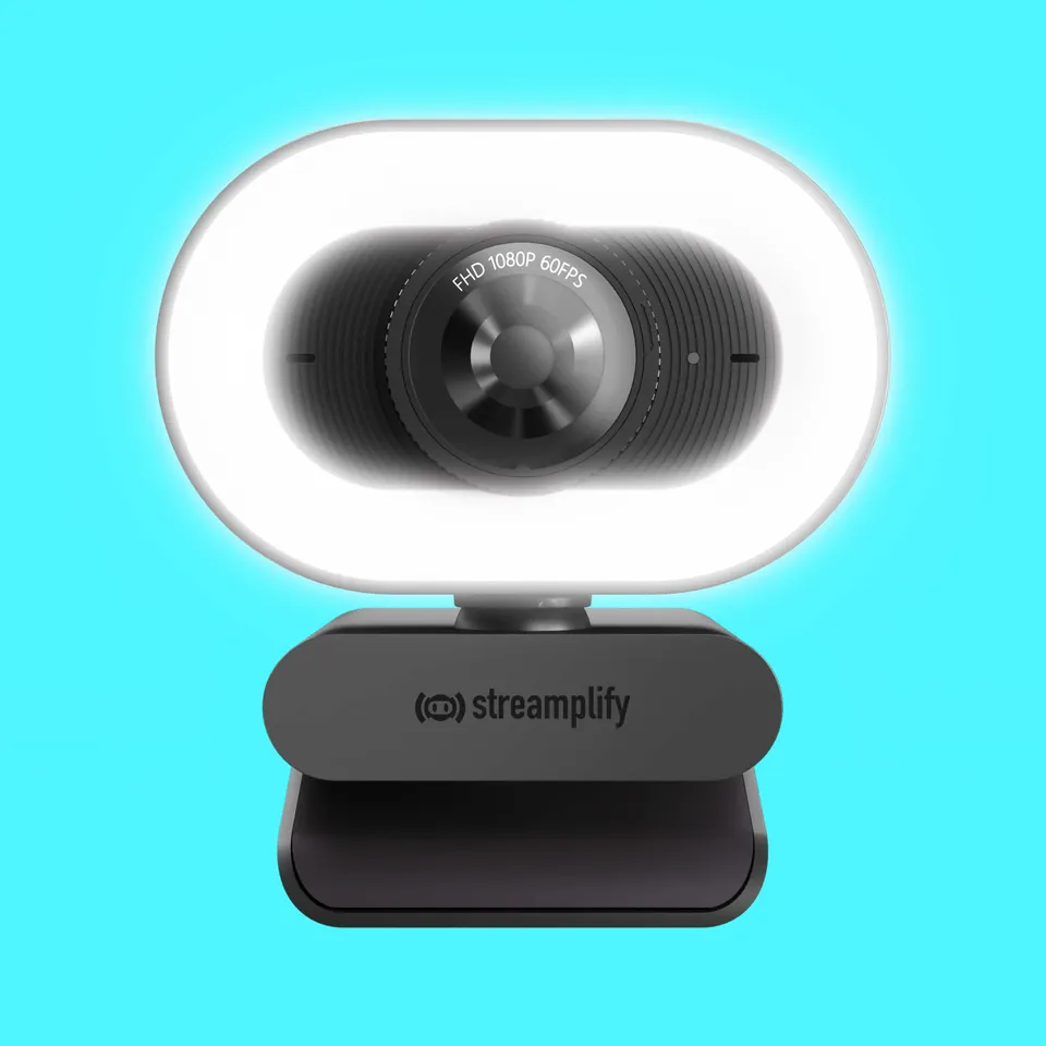 streamplify-cam-plus-webcam-1080p-mit-ringlicht image 1